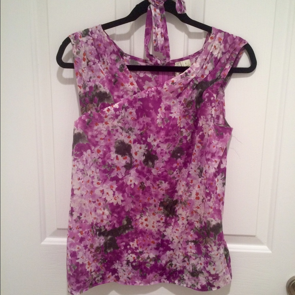 J.Crew Lavender, Floral Blouse 2